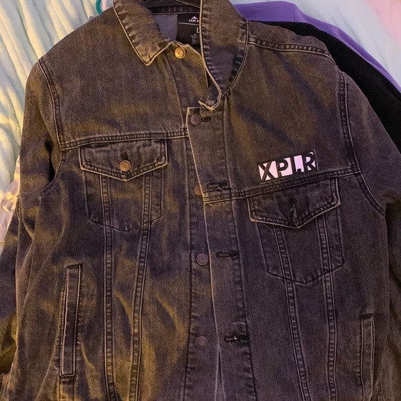 Sam and Colby “xplr” 25x25 Jean jacket black. Size L. Worn once. - Picture 1 of 2